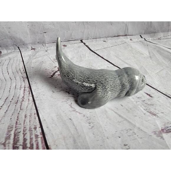 Vintage Seal Figurine Paperweight Glossy Finish - Picture 3 of 5